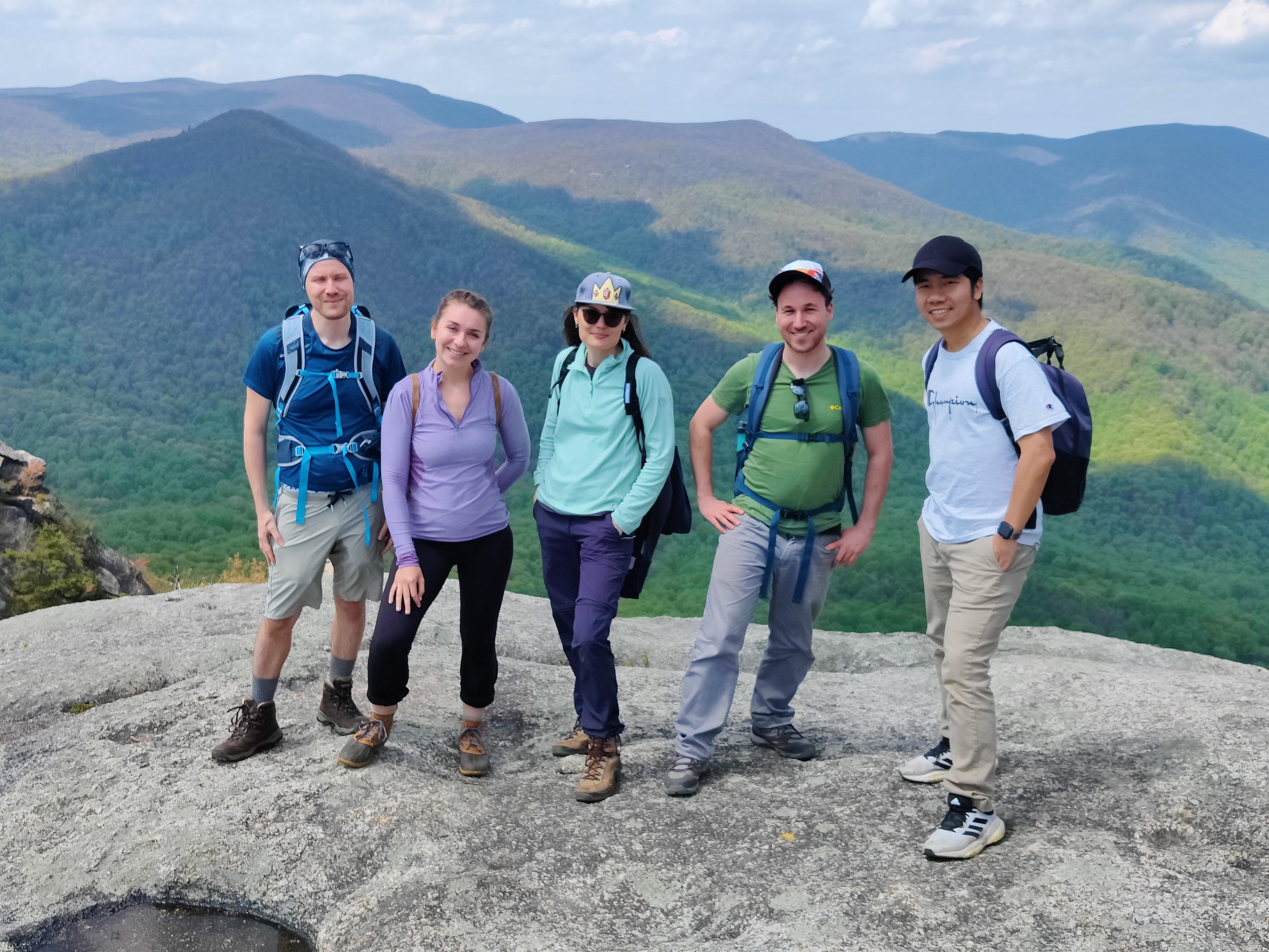 My friends and I at Shenandoah National Park. I met all of them thanks to my job. In this picture, we are all from different countries! 